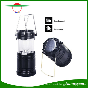 Éclairage extérieur Type d&#39;extension portable Énergie solaire Rechargeable Camping Lanterne Bivouac Randonnée Camping Lumière LED Lampe